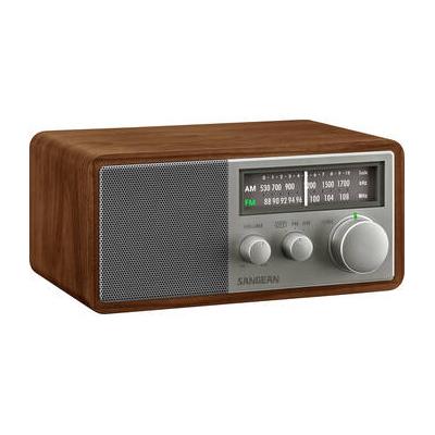 Sangean SG-116 AM/FM Analog Tabletop Radio (Walnut/Silver) SG-116