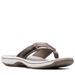 Clarks BREEZE SEA - Womens 7 Pewter Sandal Medium