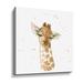 Ebern Designs Baby Giraffe - Painting Print on Canvas in Brown/Green/White | 10 H x 10 W x 2 D in | Wayfair FA737B4BB1604E60B023B772FA5D69EC