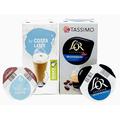 Tassimo Decaf Latte Coffee T-Discs: 48x Costa Latte Milk & 48x L'Or Espresso Decaf Pods (Sold Loose)
