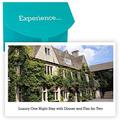 Buyagift Luxurious One Night Stay with Dinner and Fizz for Two - luxury overnight getaway for two people with a delicious dinner with fizz and breakfast at locations across the UK