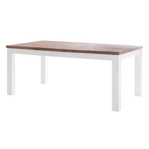 Esstisch Fleur 220 x 100 cm im Landhausstil in Weiß Braun