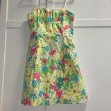 Lilly Pulitzer Dresses | Lilly Pulitzer Strapless Sundress | Color: Pink/Yellow | Size: 10