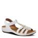 Flexus Adede - Womens Euro 36 US 5.5 - 6 White Sandal Medium