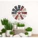 August Grove® Artesia Patriotic Windmill Metal | 21 H x 21 W x 1 D in | Wayfair 026395621FD14704876B3F0B4062D08B