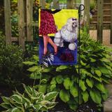 Red Barrel Studio® Graziello Bichon Frise Girls Do It Better 2-Sided Polyester 1 x 0.11 ft. Garden Flag in Pink/Blue | 15 H x 11.5 W in | Wayfair