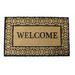 Red Barrel Studio® 30" x 18" Non-Slip Indoor/Outdoor Door Mat Coir in Black/Brown | 18 W x 30 D in | Wayfair 29E0E49A03644C9BB3E95A05AD0A3D1A