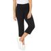 Plus Size Women's Yoga Capri by Catherines in Black (Size 0XWP)