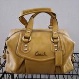 Coach Bags | Coach 19247 Ashley Leather Purse Handbag Satchel | Color: Gold | Size: 13"L X 7"W X 7"H