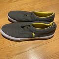 Polo By Ralph Lauren Shoes | Grey Polo Casual Shoes | Color: Gray/Yellow | Size: 10.5