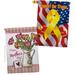 Breeze Decor Mother Day Bouquet 2-Sided Polyester 40 x 28 in. House Flag in Pink | 40 H x 28 W in | Wayfair BD-MD-HP-115148-IP-BOAF-D-US20-BD