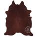 Brown 84 x 72 x 0.25 in Area Rug - Loon Peak® Natural Hair Handmade Cowhide Area Rug Cowhide | 84 H x 72 W x 0.25 D in | Wayfair