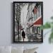 Winston Porter Rainy Paris I by J Paul - Picture Frame Painting Print on Canvas Canvas, Solid Wood in Gray/Red | 30.5 H x 22.5 W x 1.5 D in | Wayfair
