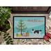 The Holiday Aisle® Jacklynne Suphalak Cat Merry Christmas Indoor Or Outdoor Mat 24X36 CK4803JMAT_Wildlife Synthetics | 24 W x 36 D in | Wayfair