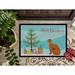 The Holiday Aisle® Jacklynne Suphalak Cat Merry Christmas Indoor Or Outdoor Mat 24X36 CK4803JMAT_Wildlife Synthetics | 24 W x 36 D in | Wayfair