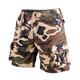 Muscle Alive Men Vintage Cargo Shorts Relaxed Fit Sports Camping Hiking Camouflage Shorts Cotton 170 Yellow Camo 32