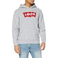 Levi's Men's T2 Std Graphic Hooded Sweatshirt, Co Hm Two Colour Hoodie Heather Grey, S