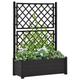 vidaXL Garden Planter with Trellis 100x43x142 cm PP Anthracite