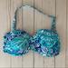 Lilly Pulitzer Swim | Lily Pulitzer Blue Strapless/Strap Swim Top | Color: Blue/White | Size: 4