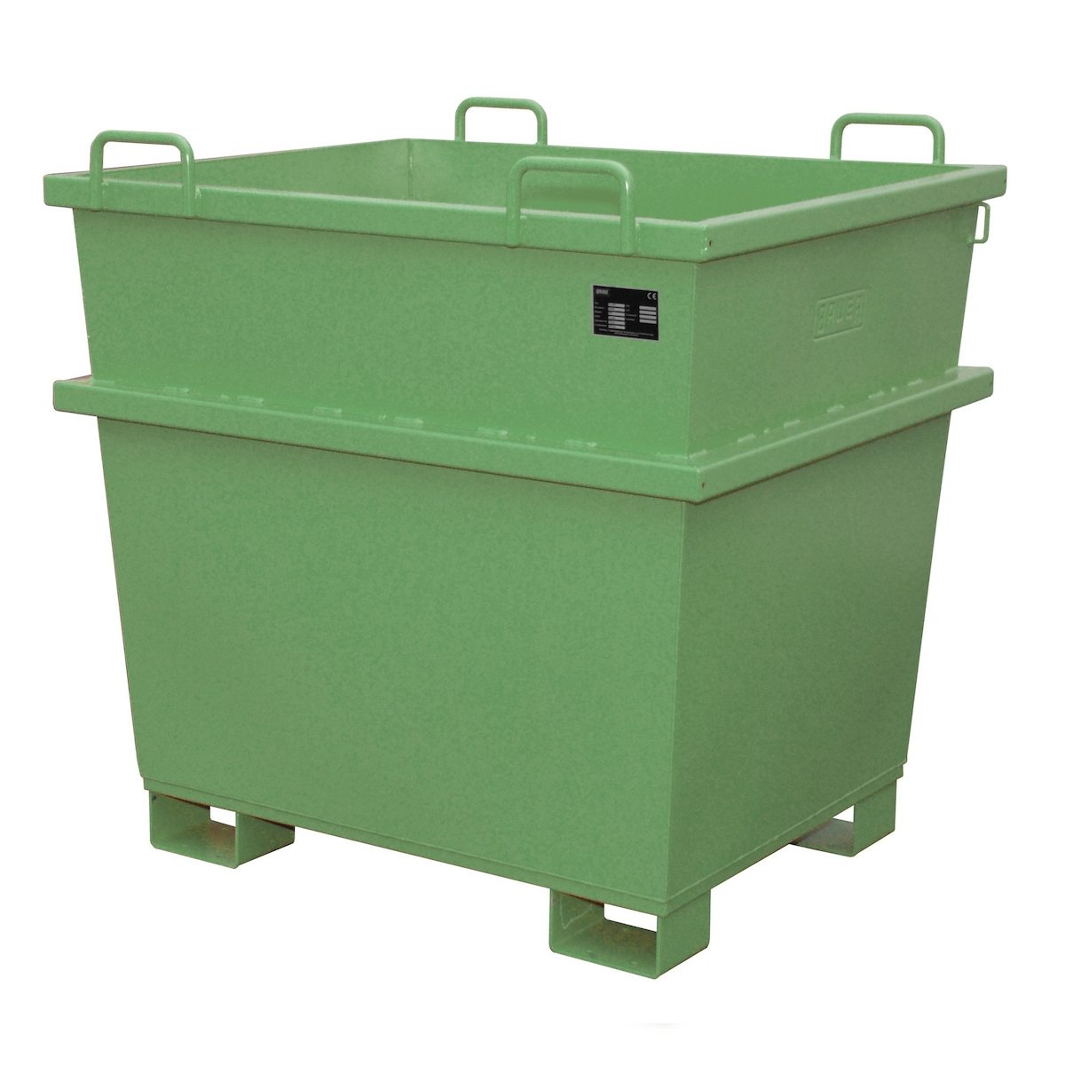 Universalcontainer UC 1000 lackiert RAL6011 Resedagrün Stapler Anbaugerät Image