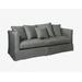 SUNSET BEACH SOFA - CAST CHARCOAL - Padma's Plantation SBC04-CSTCHR