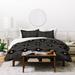 East Urban Home Iveta Abolina Dontae Dark Queen Duvet Microfiber, Polyester in Black | Twin Duvet Cover + 1 Sham | Wayfair