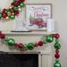 Northlight Seasonal 6' Shatterproof Ball 3-Finish Christmas Garland in Red/Green | 4 H x 72 W x 4 D in | Wayfair NORTHLIGHT SM91072