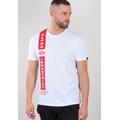 Alpha Industries Defense T-Shirt, blanc-rouge, taille S