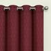 Rosdorf Park Anthonyville Geometric Room Darkening Grommet Curtain Panels Polyester in Red | 84 H in | Wayfair B6BE444321F540D3A4382889FD689269