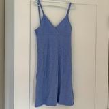 Brandy Melville Dresses | Brandy Melville Blue Dress With White Flowers | Color: Blue/White | Size: 0