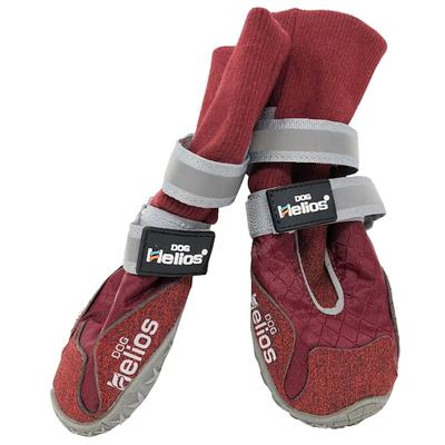 Dog Helios Red 'Traverse' Premium Grip High-Ankle Outdoor Dog Boots, Large