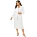 Plus Size Women's Single-Breasted Skirt Suit by Jessica London in White (Size 28) Set