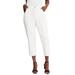Plus Size Women's Classic Cotton Denim Capri by Jessica London in White (Size 22) Jeans