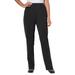 Plus Size Women's Elastic-Waist Soft Knit Pant by Woman Within in Black (Size 32 W)