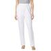 Plus Size Women's 7-Day Knit Straight Leg Pant by Woman Within in White (Size 5X)