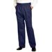Men's Big & Tall Relaxed Fit Wrinkle-Free Expandable Waist Pleated Pants by KingSize in Navy (Size 62 38)
