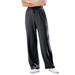 Plus Size Women's Sport Knit Straight Leg Pant by Woman Within in Heather Charcoal (Size M)