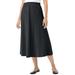 Plus Size Women's 7-Day Knit A-Line Skirt by Woman Within in Heather Charcoal (Size 4XP)