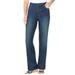 Plus Size Women's Bootcut Stretch Jean by Woman Within in Midnight Sanded (Size 34 W)