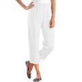 Plus Size Women's 7-Day Knit Capri by Woman Within in White (Size 4X) Pants