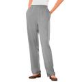 Plus Size Women's 7-Day Knit Straight Leg Pant by Woman Within in Medium Heather Grey (Size 3X)