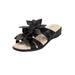 Extra Wide Width Women's The Paula Sandal by Comfortview in Black (Size 10 WW)