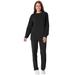 Plus Size Women's Fleece Sweatshirt Set by Woman Within in Black (Size 2X) Sweatsuit