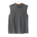 Men's Big & Tall Boulder Creek® Heavyweight Pocket Muscle Tee by Boulder Creek in Steel (Size 5XL) Shirt
