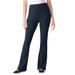 Plus Size Women's Stretch Cotton Bootcut Pant by Woman Within in Navy (Size 1X)