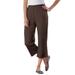 Plus Size Women's 7-Day Knit Capri by Woman Within in Chocolate (Size L) Pants