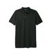 Men's Big & Tall Longer-Length Shrink-Less™ Piqué Polo Shirt by KingSize in Heather Charcoal (Size XL)