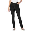Plus Size Women's Stretch Slim Jean by Woman Within in Black Denim (Size 12 WP)