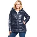 Plus Size Women's Packable Puffer Jacket by Woman Within in Navy (Size 3X)