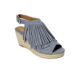 Extra Wide Width Women's The Diane Espadrille by Comfortview in Chambray (Size 12 WW)